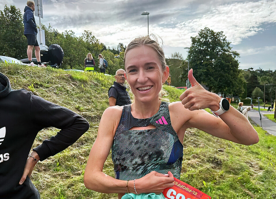 Karoline Bjerkeli Grøvdal var godt fornøyd etter løpet. (Foto: Lierløpet / Rekordløpet @lierlopet) Karoline Bjerkeli Grøvdal var godt fornøyd etter løpet. (Foto: Lierløpet / Rekordløpet @lierlopet)