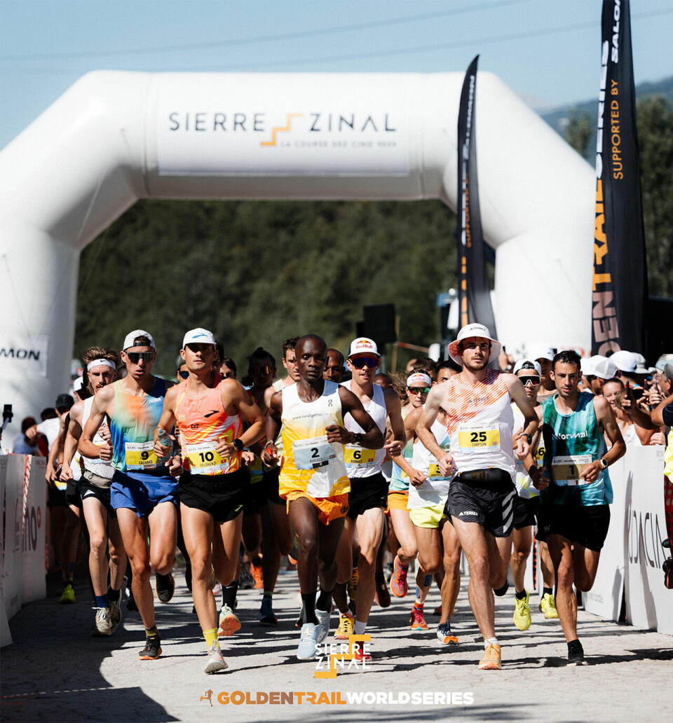 Kilian Jornet satte løyperekord og vant Sierre-Zinal for tiende gang Sierre-Zinal-starten.jpg