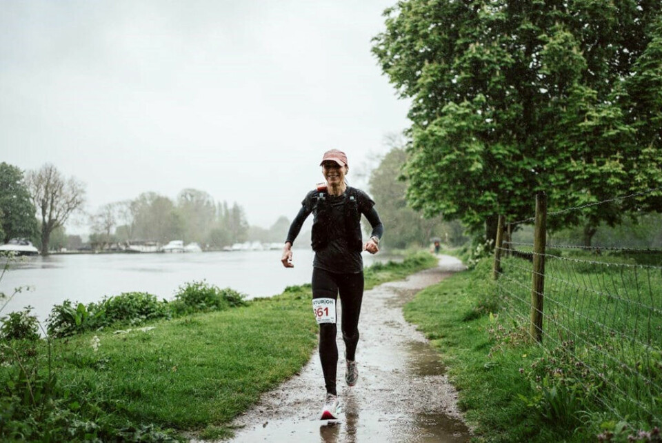 Line Caliskaner vant Thames Path 100 miles som følger Themsen fra London til Oxford. (Foto: arrangøren) Line Caliskaner