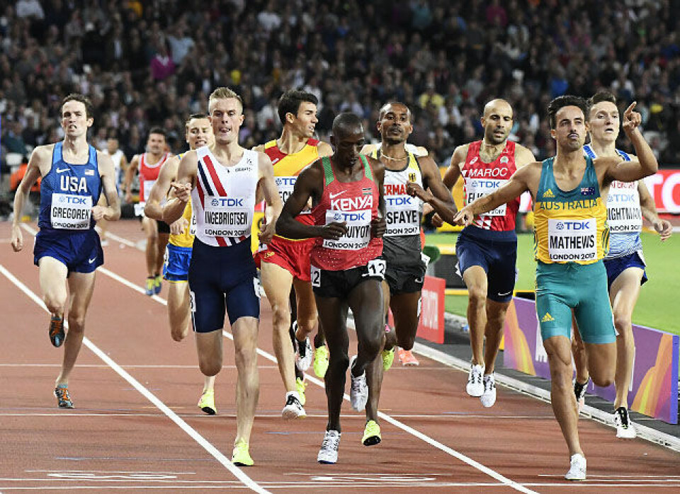 Filip Ingebrigtsen tok seg greit gjennom 1500 m-forsøket 1500-3-maalgang_50D1254.jpg
