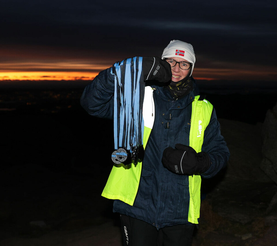 Mange barn fikk prøve seg på fjelltur i mørket 1U9A7199.jpg