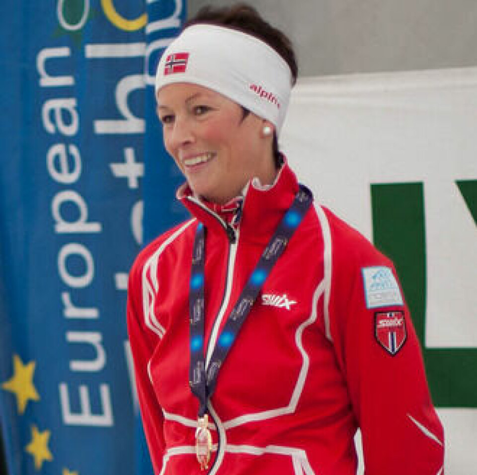 3 bronsemedaljer til Norge Borghild_Loevset_NMvinner_Vintertriathlon_2012