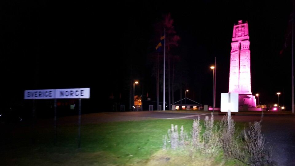 Grensen på Morokulien. (Foto: Stein Arne Negård) Grensen på Morokulien. (Foto: Stein Arne Negård)