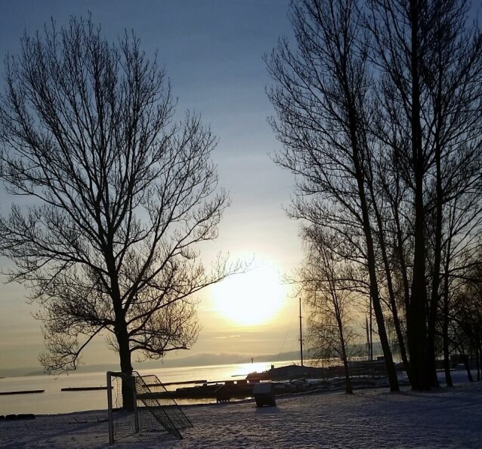 Ribbemaraton: Sandvika til Ski fra soloppgang til solnedgang Sjøutsikt.jpg