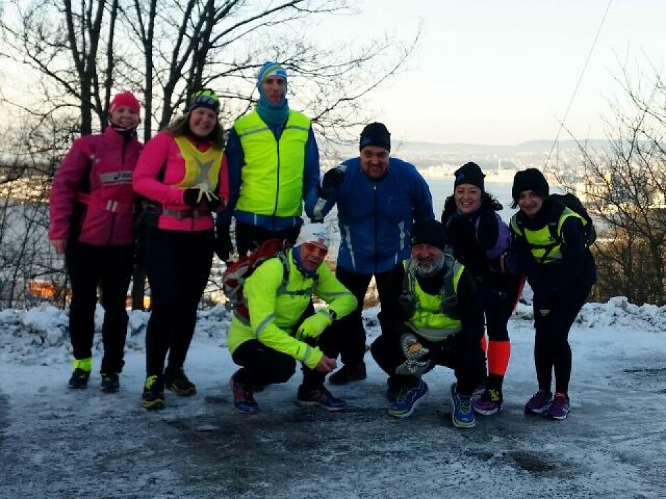 Ribbemaraton: Sandvika til Ski fra soloppgang til solnedgang Baktroppen_halvveis.jpg