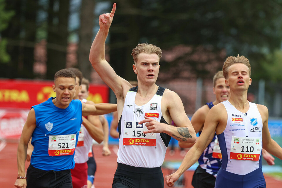 Tobias Grønstad ble norgesmester på 800 meter Tobias Grønstad_vinner.jpg