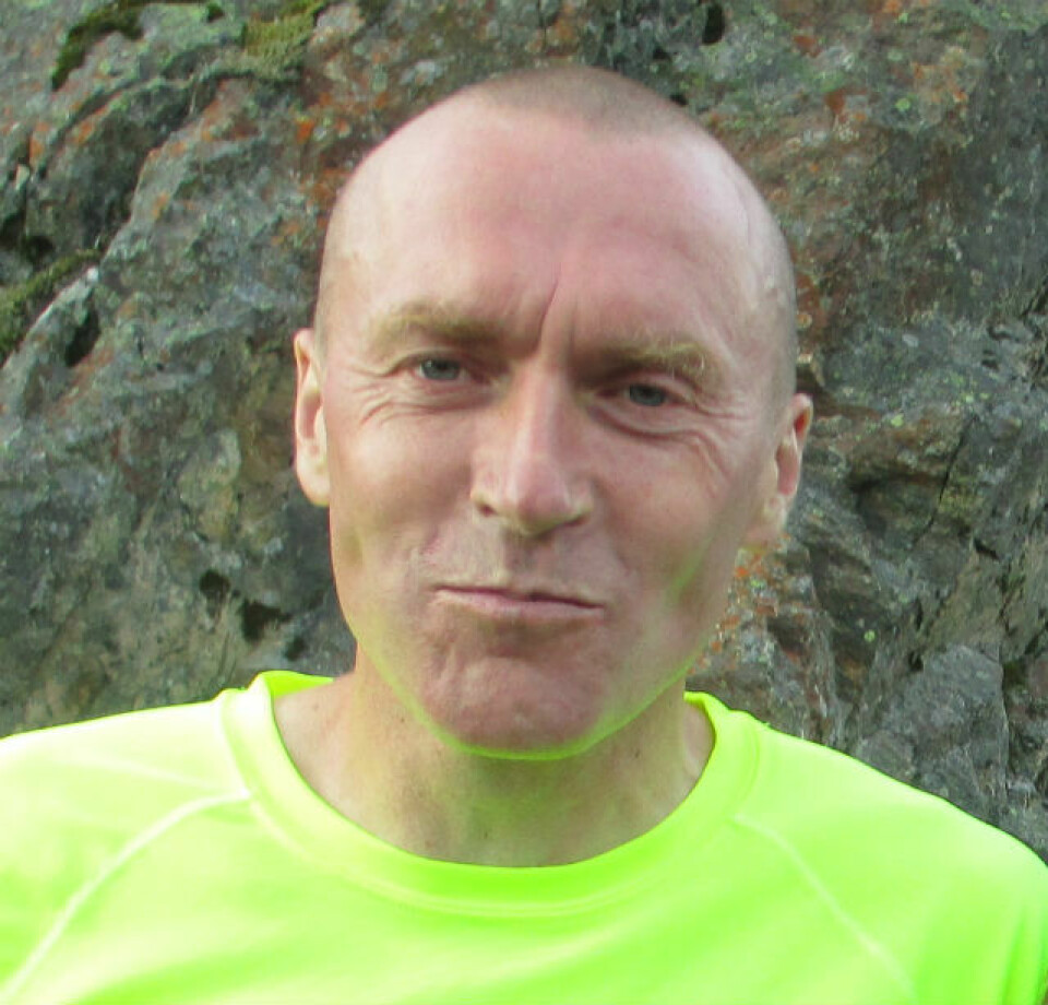 Audun Skogen til topps på Tua i Heiamila audunskogen