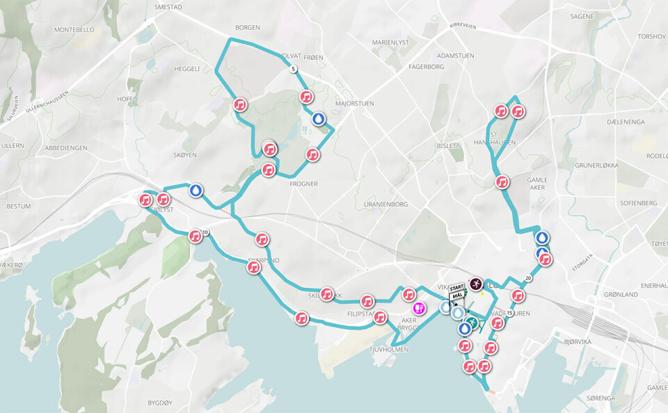 Hvem blir Norgesmester på maraton? loypekart.jpg