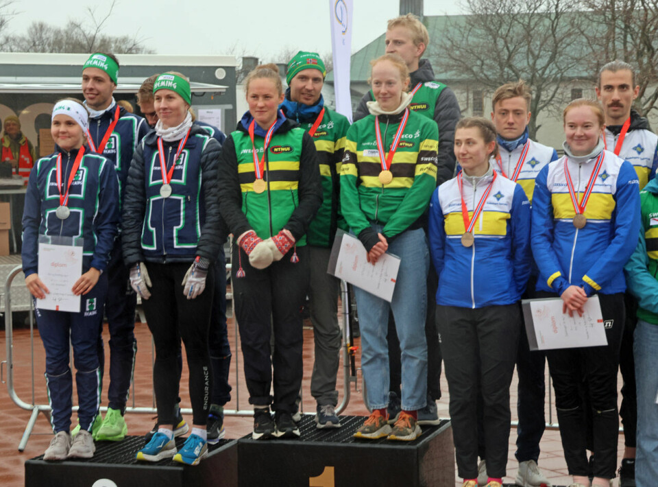 NTNUI vant NM i sprintstafett staf01pall