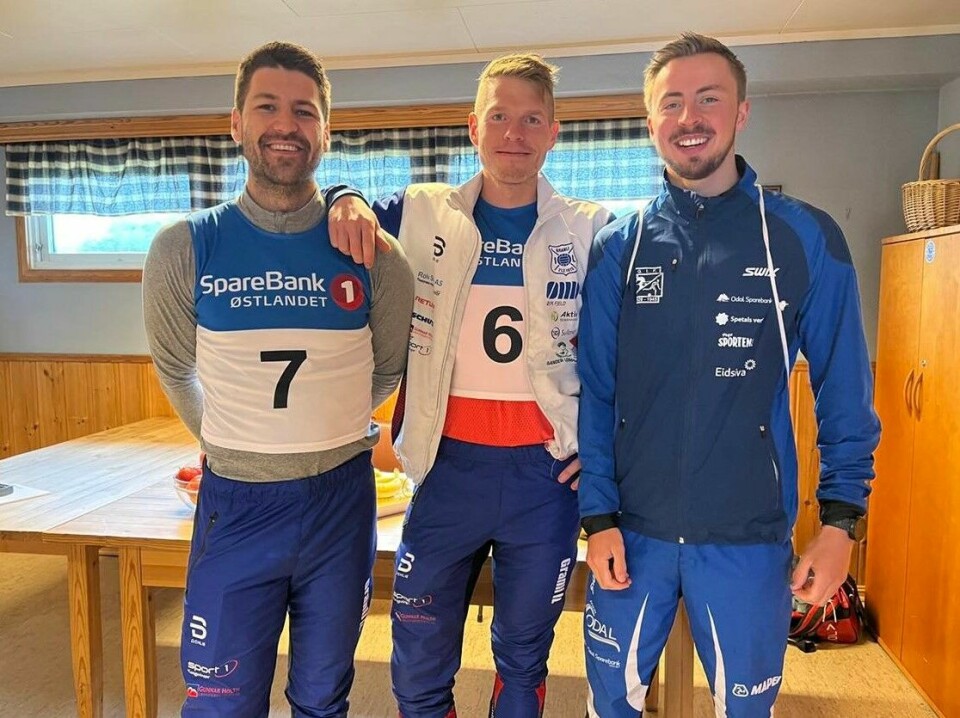 Knartamarsjen på Galterud for 41. gang Kristi himmelfartsdag Markus Fjeld, Ole Kenneth Olsen og Christoffer Hansen.jpg