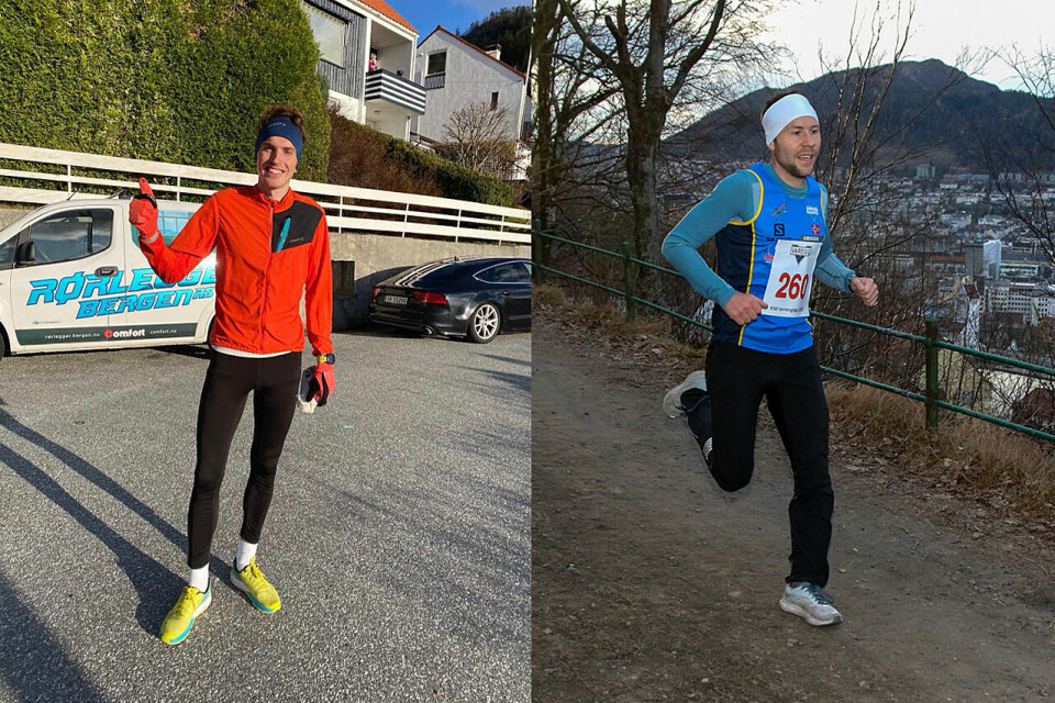 Marius Vedvik gikk til slutt seirende ut av duellen med Stian Angermund-Vik i Mulismilen Solo. (Foto av Marius: arrangøren. Foto av Stian er fra Andersens Adventsløp) Marius Vedvik gikk til slutt seirende ut av duellen med Stian Angermund-Vik i Mulismilen Solo. (Foto av Marius: arrangøren. Foto av Stian er fra Andersens Adventsløp)