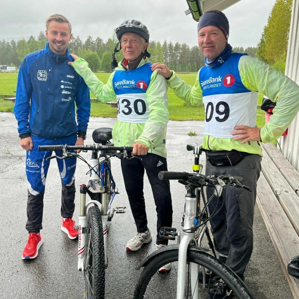 Knartamarsjen på Galterud for 41. gang Kristi himmelfartsdag Christoffer Hansen, Rolf Hansen og Rune Kristiansen.jpg