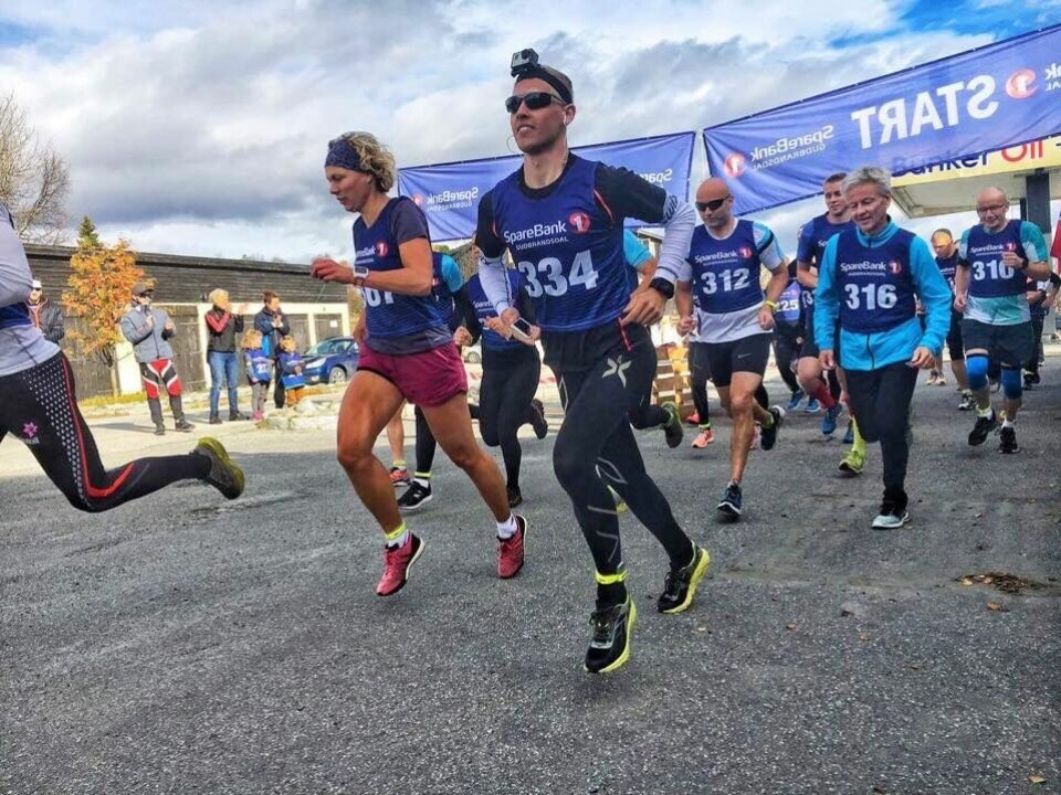 Fra starten på 21 km (foto: Ida Aasne Sande Wangen). Fra starten på 21 km (foto: Ida Aasne Sande Wangen).
