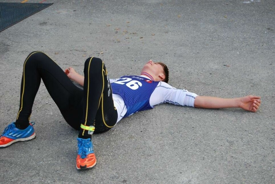 80 deltok i Skåbu fjellmaraton - nytt løp i Jotunheimens forgård Sliten_Torjus_Loen.jpg