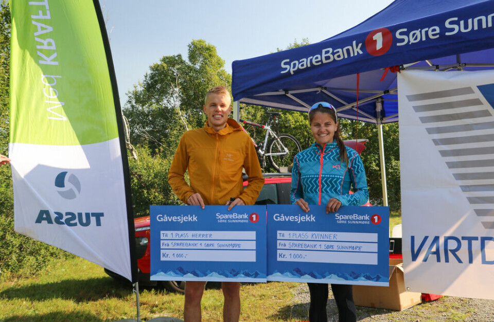Sjur Haug og Ingvild Øye vant første utgave Rotevatnet halvmaraton Sjur Haug og Ingvild Øye_Foto Martin Hauge-Nilsen.jpg