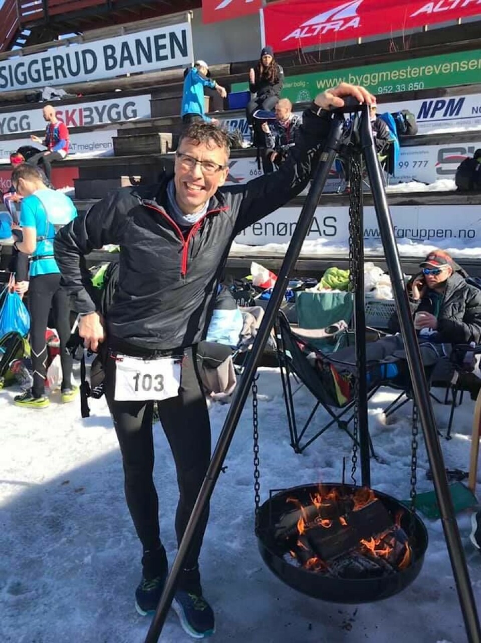 Alt annet enn bakgården i Østmarka da vinneren løp 221 km Paaskestemning.jpg