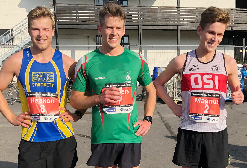 Sjette seier på rad for Anders Gløersen i Nøklevann Rundt 10km-3-beste-herrer_foto_Trond_Olav_Berg.jpg