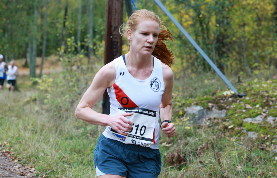 Sjette seier på rad for Anders Gløersen i Nøklevann Rundt 5km_Hanne_Marthe_Lie_damevinner_etter3200m_AZ3T0304.jpg