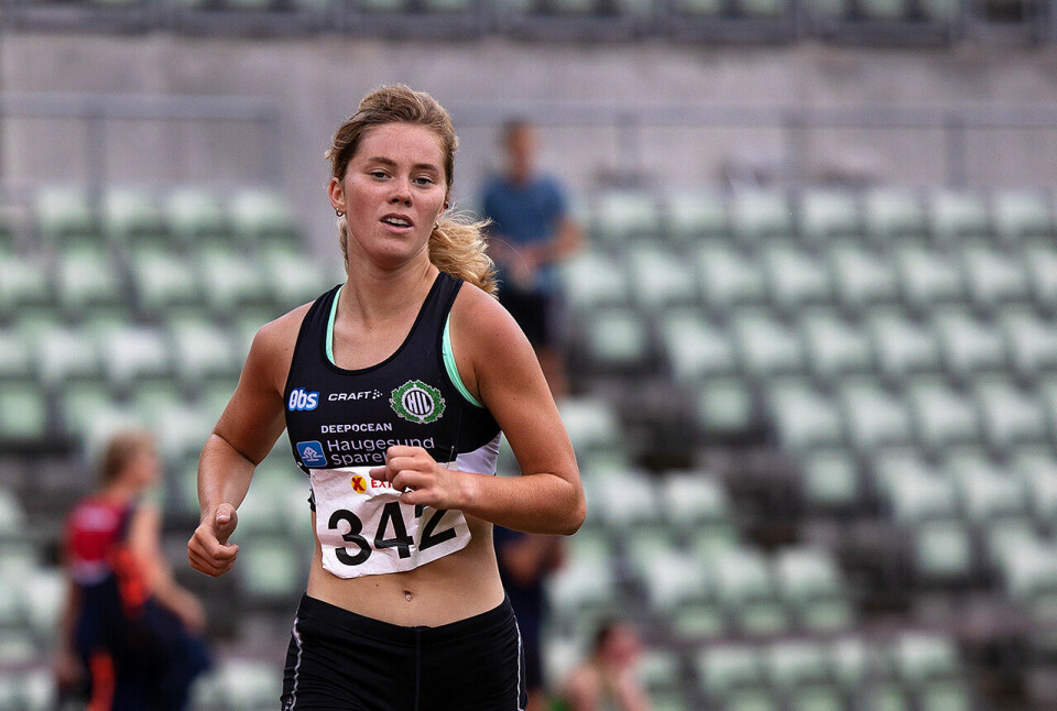 Kristine Lande Dommersnes har starta sesongen sterkt med 8.57,39 på 3000 m innendørs og nå med 32.19 på 10 km. (Arkivfoto: Samuel Hafsahl) Kristine Lande Dommersnes
