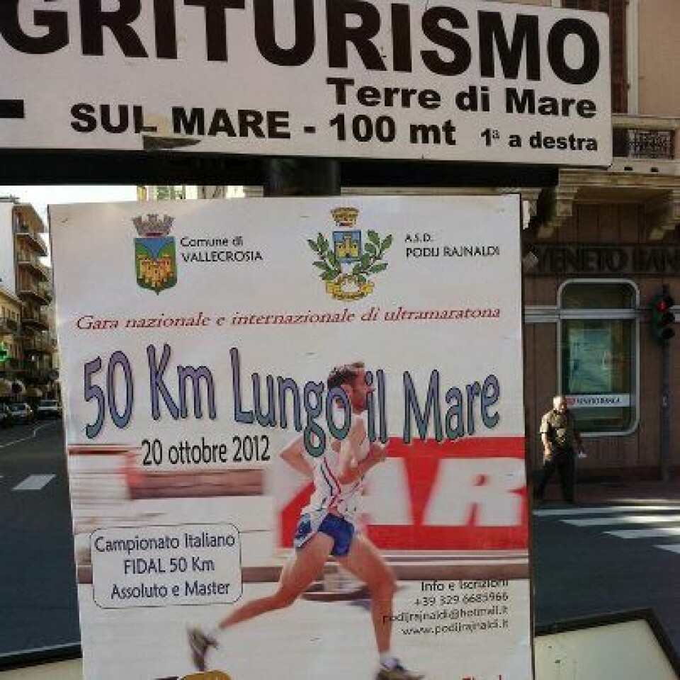 9. plass til Strupstad i 'VM' 50 km world50k-plakat