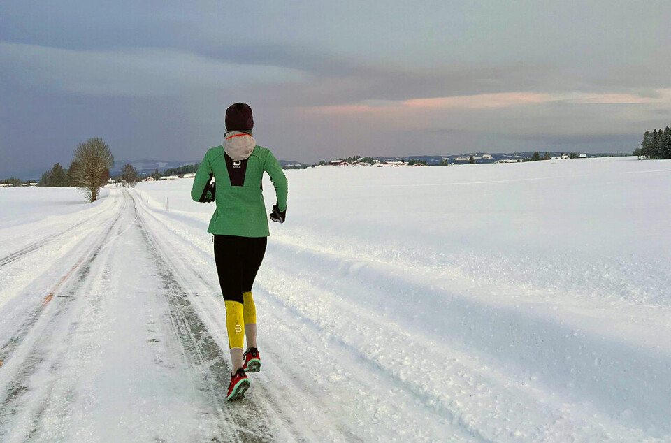 Etter kneoperasjon og en lengre periode med alternativ trening løper Frida Byfuglien med forsterka motivasjon mot nye mål. (Foto: privat) Etter kneoperasjon og en lengre periode med alternativ trening løper Frida Byfuglien med forsterka motivasjon mot nye mål. (Foto: privat)