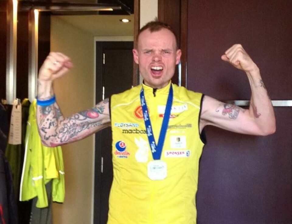 En svært fornøyd Bjørn Tore Taranger etter Barcelona Marathon En svært fornøyd Bjørn Tore Taranger etter Barcelona Marathon