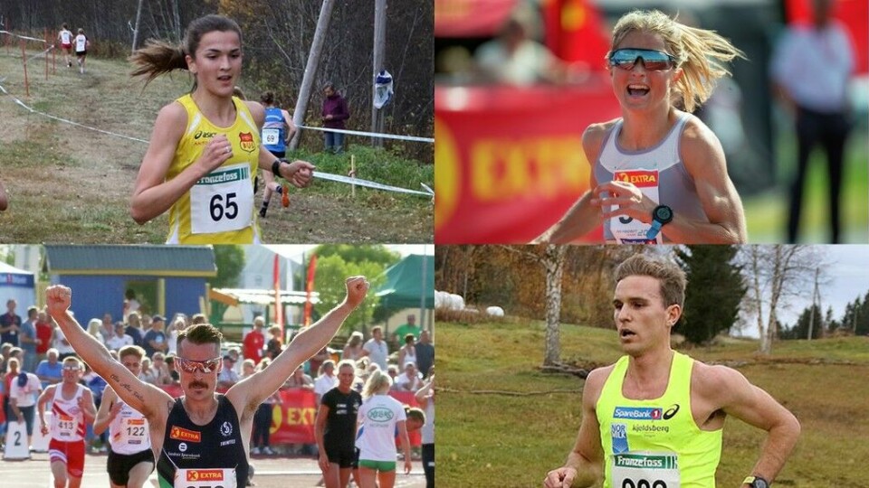 Fjorårets NM-vinnere og årets favoritter. Blir det mellom disse gull og sølvkampen står i NM terreng i Frognerparken søndag? Eller kommer det noen overraskelser? Fjorårets NM-vinnere og årets favoritter. Blir det mellom disse gull og sølvkampen står i NM terreng i Frognerparken søndag? Eller kommer det noen overraskelser?