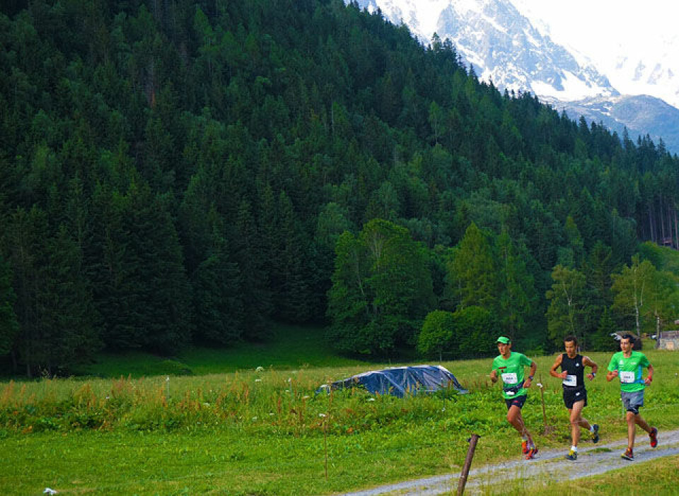 Therese Sjursen nr. 3 på Crossen i Mont Blanc Marathon Teten_Vallorcine.jpg