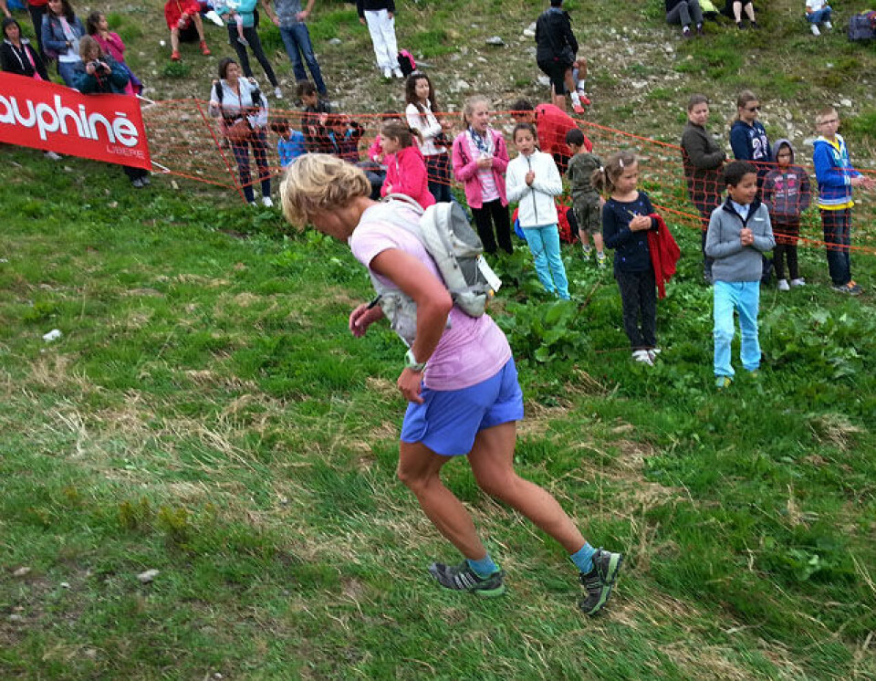 Therese Sjursen nr. 3 på Crossen i Mont Blanc Marathon Meike_Hesselink.jpg