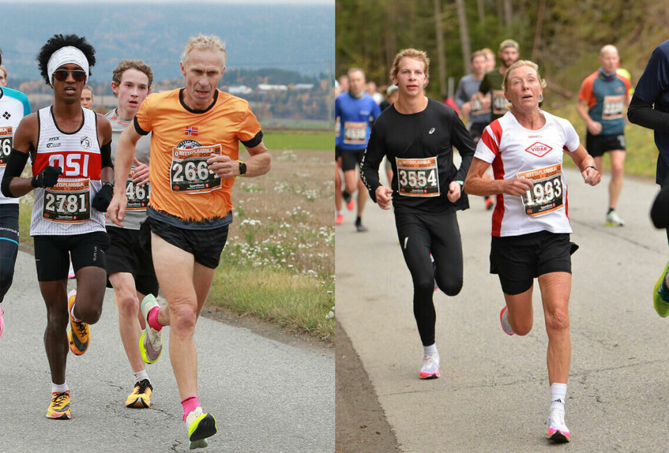Kondis tar i bruk ny alderstabell – WMA23 – når aldersjusterte tider beregnes Kristen Aaby (2664) og Synøve Brox (1993) hadde de beste veterantidene på 10 km i 2023 omregnet etter veterantabellene. (Foto: Kjell Vigestad og Hytteplanmila)