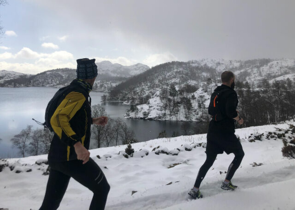 18 løpere deltok på det som må karakteriseres som en sprek feiring Fredrik.jpg
