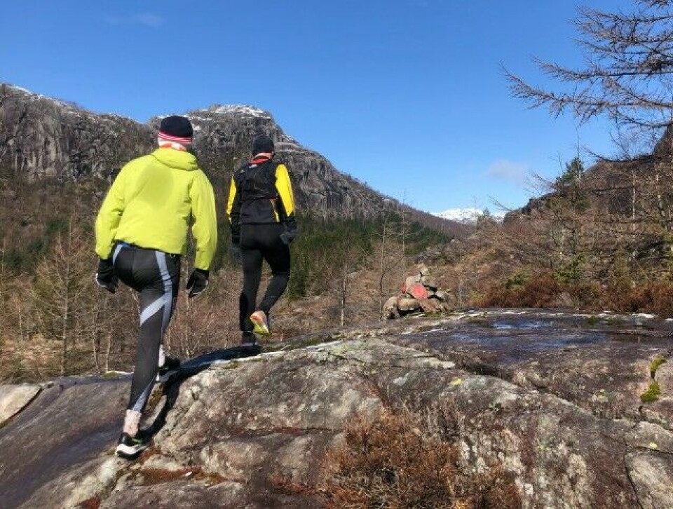 18 løpere deltok på det som må karakteriseres som en sprek feiring Baard.jpg