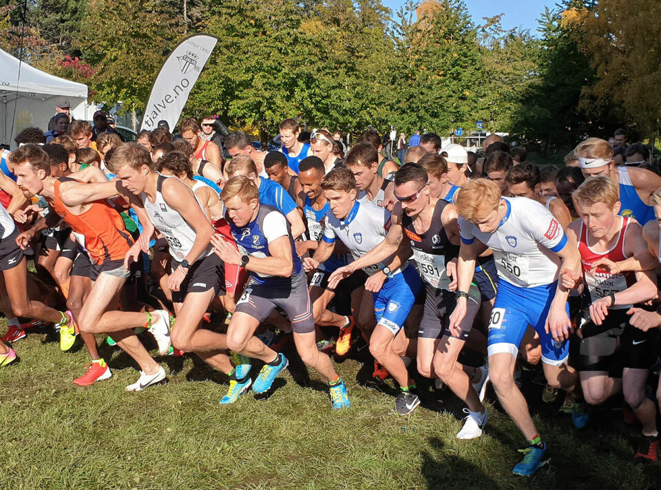 Fra starten til herreklassen i 2019, da oppgjøret ble mellom Didrik Tønseth og Henrik Ingebrigtsen. Ingen av de to stiller i år. (Foto: Runar Gilberg) Fra starten til herreklassen i 2019, da oppgjøret ble mellom Didrik Tønseth og Henrik Ingebrigtsen. Ingen av de to stiller i år. (Foto: Runar Gilberg)