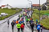 Fra Torshavn Marathon som i år gikk i kjølig Altanterhavsvær (Foto:facebook/torshavnmaraton)