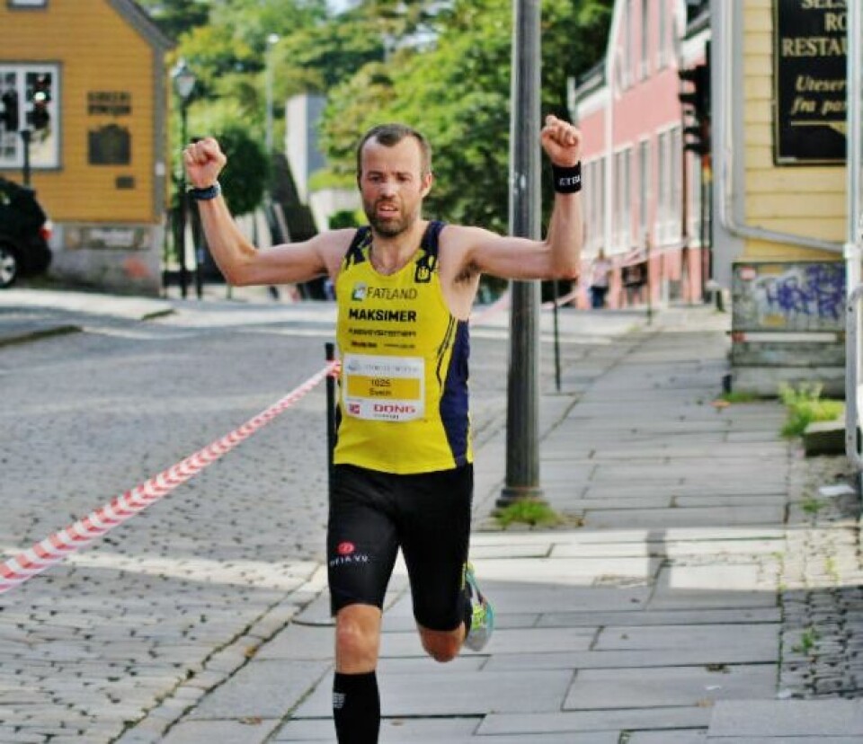 Svein Ove Risa vant enkel 10000m på Lye. Bildet er fra Stavanger halvmaraton. Foto: Thomas Hetland. Svein Ove Risa vant enkel 10000m på Lye. Bildet er fra Stavanger halvmaraton. Foto: Thomas Hetland.