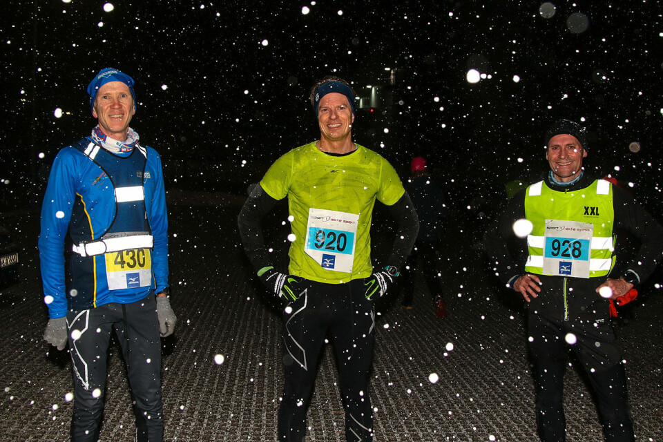 De tre beste menn på 10 km: Bjørn Harald Bongom, Eivind Hermansen og Bjarne Andreas Bakke. (Alle foto: Arne Dag Myking) De tre beste menn på 10 km: Bjørn Harald Bongom, Eivind Hermansen og Bjarne Andreas Bakke. (Alle foto: Arne Dag Myking)