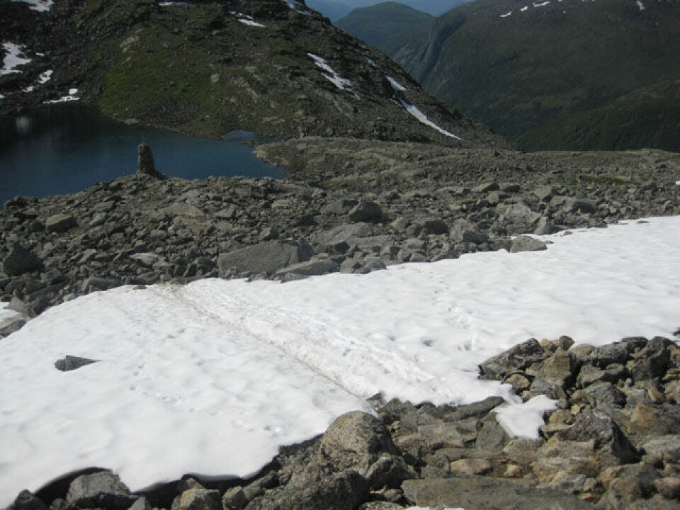 Lite snø i Skåla Opp-løypa 640e_sno_15m_1250moh