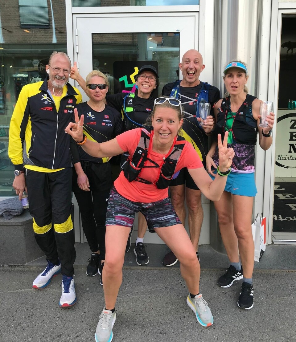 Det var en fin og varm dag på Löplabbets NestenMidtsommerMaraton RU-gjengen.jpg