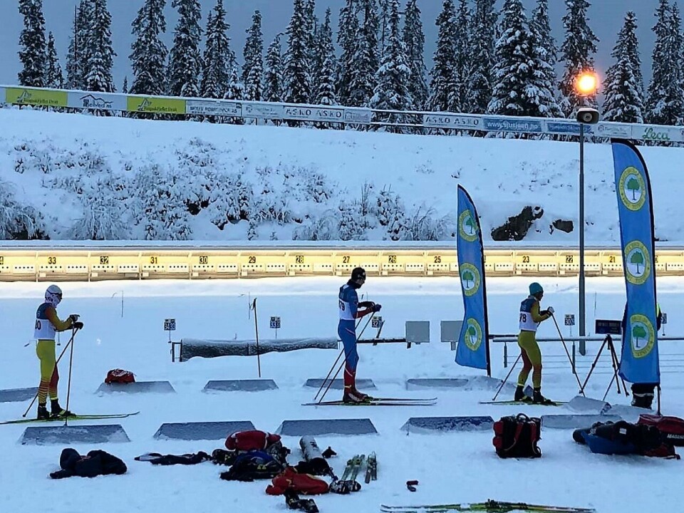 Fra starten for menn senior der Hamar SK's Jørgen Stigen gjør seg klar mellom to Lillehammer-baserte kinesere. (Foto fra Søre Ål IL'ss facebookside) Fra starten for menn senior der Hamar SK's Jørgen Stigen gjør seg klar mellom to Lillehammer-baserte kinesere. (Foto fra Søre Ål IL'ss facebookside)