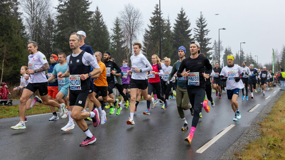 Kristian Grue og Ingrid Lid vant maraton under Jessheim Vintermaraton