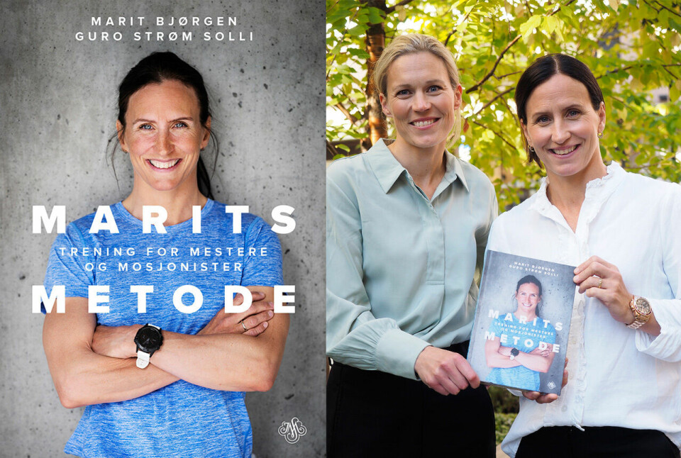 Idrettsforsker Guro Strøm Solli og idrettsstjerne Marit Bjørgen har skrevet bok om sistnevntes trening. «Marits metode» har blitt en fagbok verdig en olympisk mester. (Foto: J. M. Stenersens Forlag og Bjørn Johannessen) Idrettsforsker Guro Strøm Solli og idrettsstjerne Marit Bjørgen har skrevet bok om sistnevntes trening. «Marits metode» har blitt en fagbok verdig en olympisk mester. (Foto: J. M. Stenersens Forlag og Bjørn Johannessen)