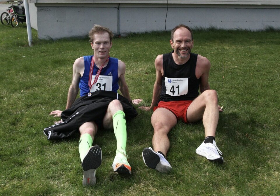 De to beste menn i dagens løp, Kristian Nedregård (31) og Ole Lukkedal (41) De to beste menn i dagens løp, Kristian Nedregård (31) og Ole Lukkedal (41)