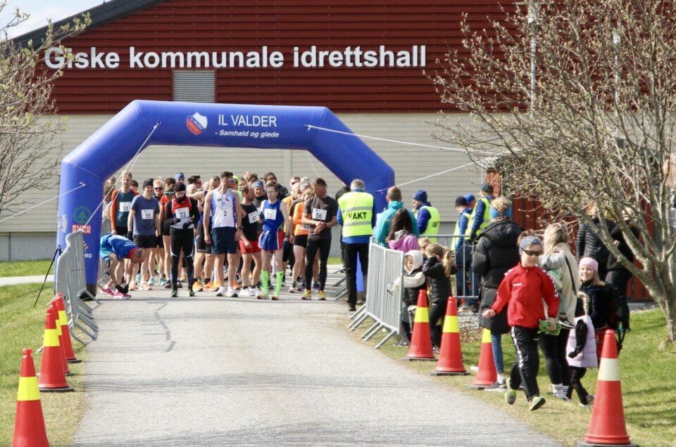 Hard kamp om seieren i Valderløpet Foer_start