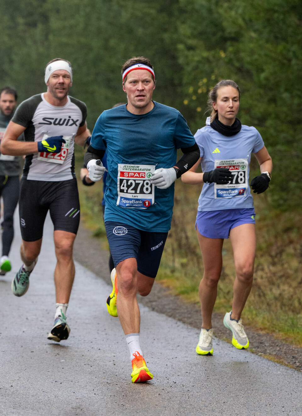 Kristian Grue og Ingrid Lid vant maraton under Jessheim Vintermaraton 42km-emma.jpg