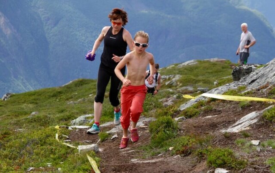 Stian Stærkeby Jelstad var førstemann på Mefjellet Brynhild_Synstnes
