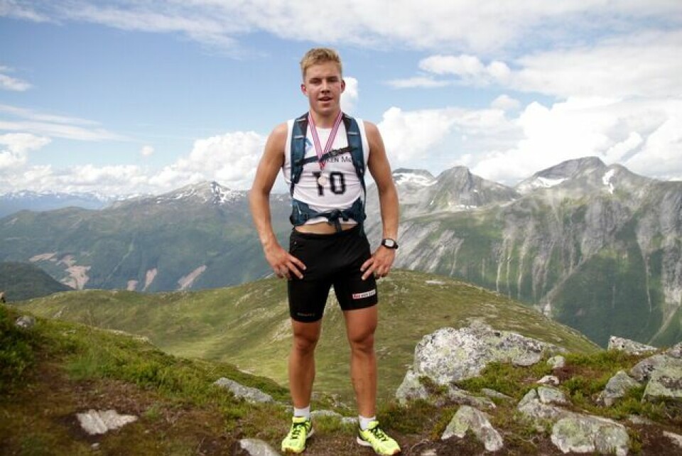 Stian Stærkeby Jelstad var førstemann på Mefjellet Iver_Mathias_Linge_Glomnes