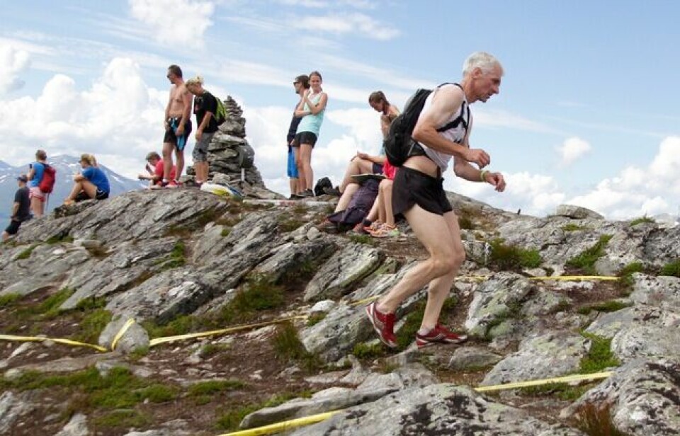 Stian Stærkeby Jelstad var førstemann på Mefjellet Kjetil_Dyrvik