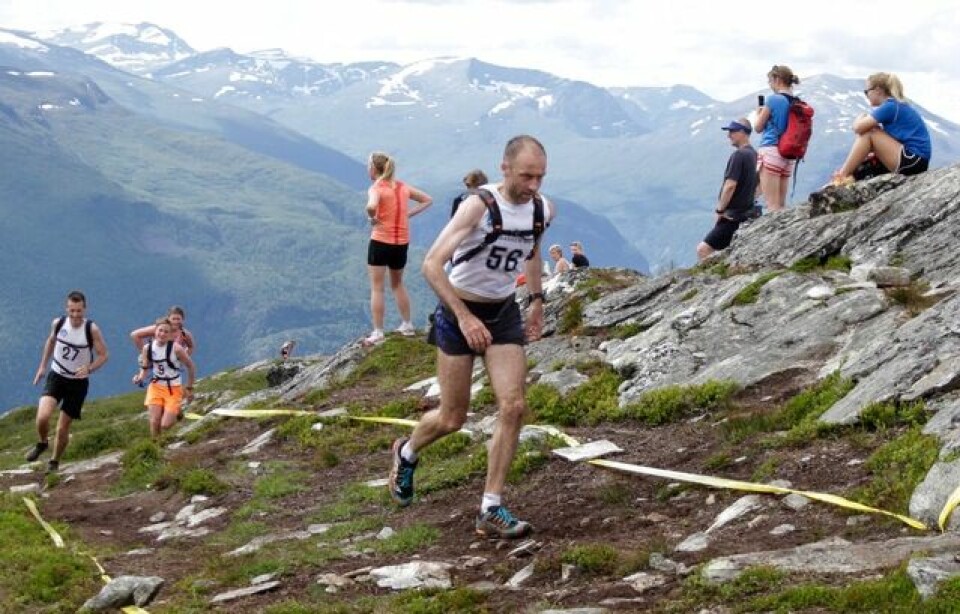Stian Stærkeby Jelstad var førstemann på Mefjellet Sven_Nylund