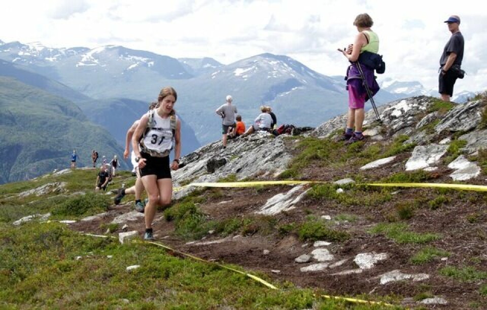 Stian Stærkeby Jelstad var førstemann på Mefjellet Katharina_Kahrs