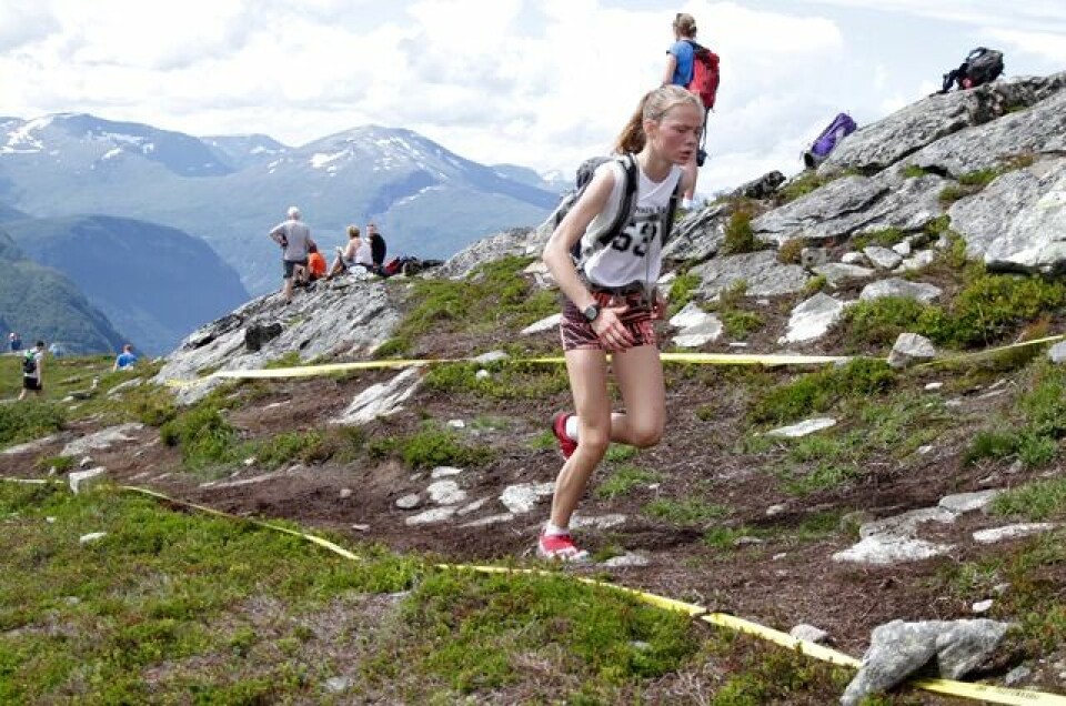 Stian Stærkeby Jelstad var førstemann på Mefjellet Kristine_Hjelbakk_Hole